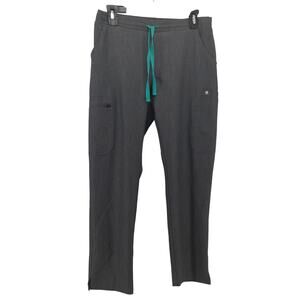 FIGS Yola Skinny Scrub Pant Granite Grey Small Petite Nursing Medical Healthcare